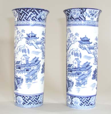 Vases Pair Spill c1920s
